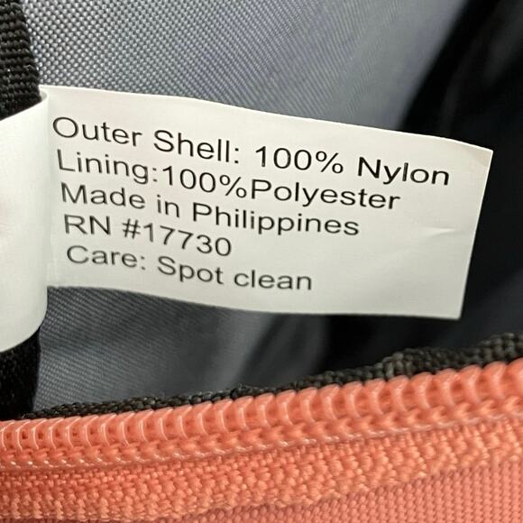 Open Story Target Rose Pink Gray Adjustable Straps Pockets Zip Mini Backpack Bag - Picture 5 of 12